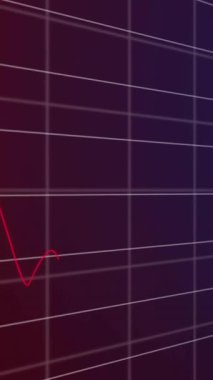 Mali veriler ve borsa eğilimleri şebeke arka planı üzerinden animasyon. Finans, veri görselleştirme, ekonomi, dijital, yatırım, grafik