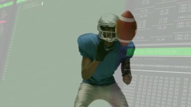 Mavi formalı oyuncu geçiş kartı alıyor ve dosya şifreleme işlemi başlatılıyor. Sporcu, spor, dijital, siber güvenlik, teknoloji, takım çalışması, taktik