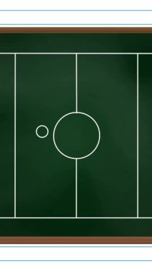 Spor sahasına çizilen oyun stratejisinin animasyonu kağıt arka planda kaldı. Spor, rekabet ve strateji konsepti dijital olarak oluşturulmuş video.