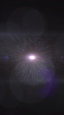 Siyah arkaplan üzerindeki ışık ve noktaların animasyonu. Noel, gelenek ve kutlama konsepti dijital olarak oluşturuldu.