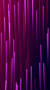 Siyah arka planda parlayan ışık izlerinin animasyonu. Işık, şekil ve hareket konsepti dijital olarak oluşturulmuş video.