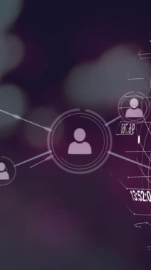 Dünya üzerindeki bağlantı ağının bileşimi. Küresel bağlantılar, işletme, finans, dijital arayüz ve dijital olarak oluşturulan veri işleme kavramı.