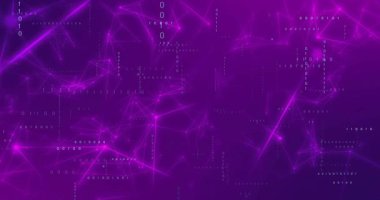 Ağ ilk düğüm darbelerinden sonra parlıyor ve yoğunlaşıyor, veri akışını göstermek için üçgen ağ oluşturuyor. Neon, mor, kafes, ızgara, parıltı, yoğunluk, derinlik
