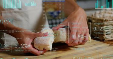 Parmaklar şekeri eşelerken el kameraları da tazelik ölçümlerini çıkartıyor. Ekmek, mutfak, yakın plan, kırıntılar, doku, pişirme, pasta