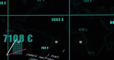 Yüksek çözünürlüklü yükleme, karo çizelgesi yükseliyor, çizgiler takip ediliyor, etiketler güncelleniyor, görüntü yakınlaştırılıyor, büyüme ortaya çıkıyor. Gösterge paneli, çubuklar, ızgara, para birimi, metrik, morumsu, canlandırma