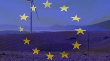 Şehir manzarası ve bulutlar üzerinde akıllı telefonu olan Afrikalı Amerikalı bir adamın nergislerin animasyonu. Spor yarışması ve turnuva konsepti.