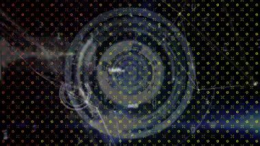 Şekiller üzerinden bağlantı ağının animasyonu. Küresel iş ve dijital arayüz kavramı dijital olarak oluşturulmuş video.