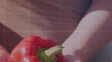 Bu videoda, bir kadına organik bir çiftlikte yetişen biberleri gösteriliyor. Videoda kırmızı ve mavi sayılar ve grafiklerle birlikte bir borsa görüntüsü gösteriliyor. Video biberlerden uzaklaşan kadınla bitiyor..