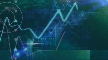 Izgara haritası boyunca tarayan, tepeleri vurgulayan ve veri etkinliğini gösteren deniz mavisi dalga formlarını yüklerken. Görselleştirme, analiz, veri, dijital, soyut, teknoloji, fütüristik