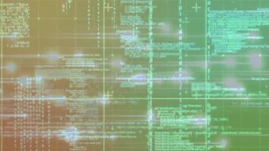 Küre ve bağlantı ağı olan metnin animasyonu. Dijital arayüz teknolojisi ve ağ konsepti dijital olarak oluşturuldu.