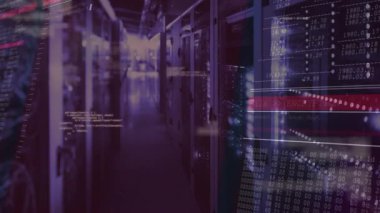 Şifreleme çubuğu şifreleme için kaydırma büyüsü görünürken kod drift sunucu koridorunda süzülüyor. Teknoloji, siber güvenlik, dijital, geleceksel, veri, yenilik, ağ