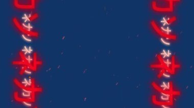 Mavi arka planda sembollerin ve kıvılcımların canlandırılması. Sosyal medya ve dijital arayüz konsepti dijital olarak oluşturulmuş video.