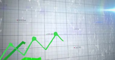 Küre ve bağlantı ağı olan metnin animasyonu. Dijital arayüz teknolojisi ve ağ konsepti dijital olarak oluşturuldu.
