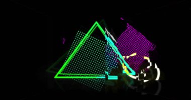 Hızlı satış metni üzerinden qr kodunun canlandırması. Küresel iş ve dijital arayüz kavramı dijital olarak oluşturulmuş video.