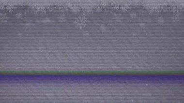 Parazit üzerine düşen kar animasyonu. Soyut arkaplan, şablon ve dijital arayüz kavramı dijital olarak oluşturuldu.