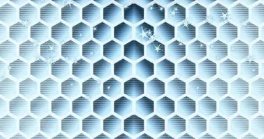 Renkli, hareketli bir Noel sahnesinin dijital görüntüsü. Kar taneleri siyah bir arkaplana çarpıyor..