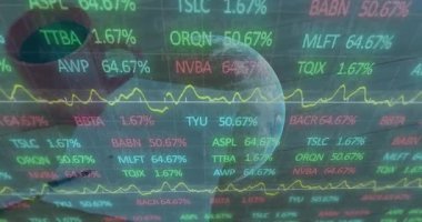 The coffee mug and business strategy plan represent the need for a simple, straightforward approach to business. Global climate change sustainability and wind energy concept digitally generated video.