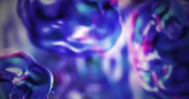 Mavi arkaplandaki fotokopi alanına karşı gradyan dijital dalgaların animasyonu. Soyut teknoloji arka plan kavramı