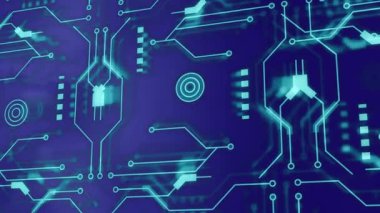 Çeşitli şekillerde hareket eden, farklı işletmeleri ve veri etkileşimlerini temsil eden küresel bir bağlantı ağı. Küresel veri işleme ve dijital arayüz kavramı dijital olarak oluşturulmuş video.