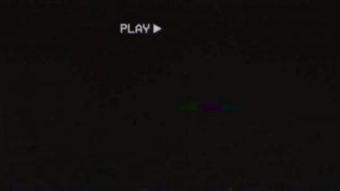 Gürültülü Gökkuşağı Mercekli Göz Fişeği Film Tozu Kaplama Efekti Siyah arkaplan 4k Canlandırması. 