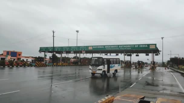 Perambalur Tamil Nadu Indie Grudnia 2020 Zajęty Fastag Highway Toll — Wideo stockowe