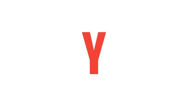 Y字母 摘要艺术字母Y标志 — 图库照片
