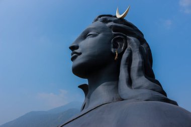 Adiyogi Lord Shiva heykeli Isha Yoga Coimbatore, Tamilnadu, Hindistan 'da. Lord Siva Heykeli.