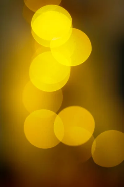 Blur Golden Bokeh Light Art Résumé Fond Bokeh Night Images — Photo