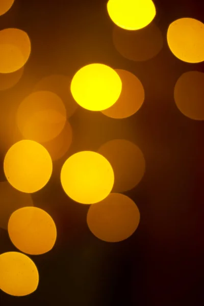 Blur Golden Bokeh Light Art Résumé Fond Bokeh Night Images — Photo