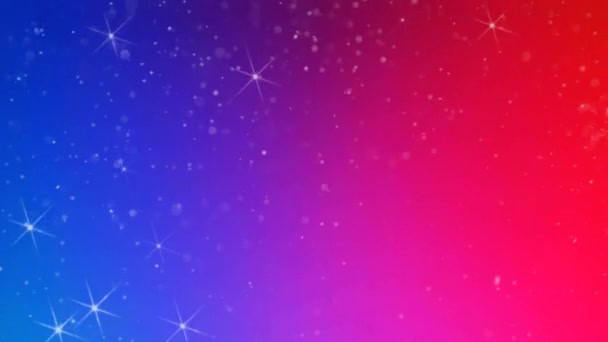 Mooie Abstracte Glitter Kleurrijke Achtergrond Zwevende Wazige Glitter Deeltjes Lichten — Stockvideo
