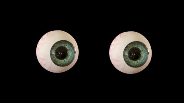 Reações Bolas Olhos Animação Engraçada Animação Olhos Desenhos Animados Fundo — Vídeo de Stock