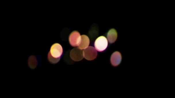 Güzel Soyut Bokeh Işıkları Arkaplan Animasyon Stok Görüntüsü — Stok video