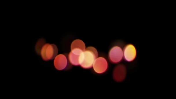 Gyönyörű Absztrakt Bokeh Lights Háttér Animation Stock Footage — Stock videók