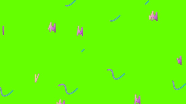 스크린 백그라운드 애니메이션 Green Screen Background Animation 실없는 배경을 기하학적 — 비디오