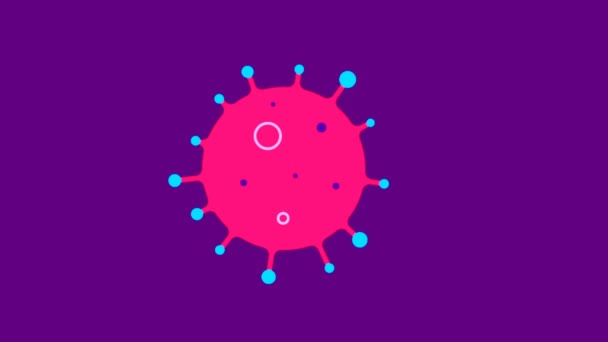 Corona Virus Covid Animation Bakgrund Abstrakt Koronavirus Animation Stockfilm — Stockvideo