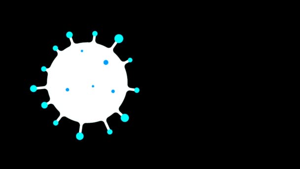 Corona Virus Covid Ιστορικό Κινουμένων Σχεδίων Abstract Corona Virus Animation — Αρχείο Βίντεο