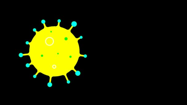 Corona Virus Covid 19动画背景 Corona Virus Animation Stock Footage — 图库视频影像