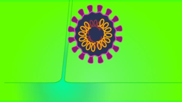 Corona Virus Covid 19动画背景 Corona Virus Animation Stock Footage — 图库视频影像