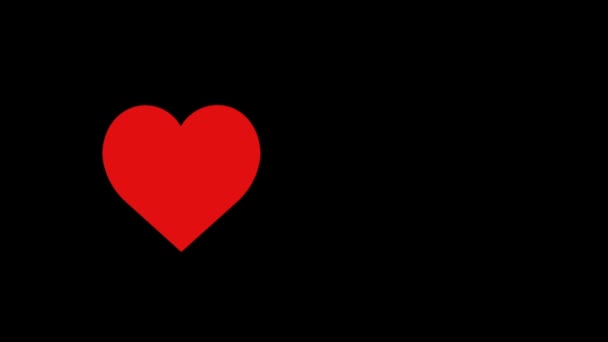 Güzel Kalp Aşk Arka Planı Boyutlu Kusursuz Görüntüler Romantizm Aşk — Stok video