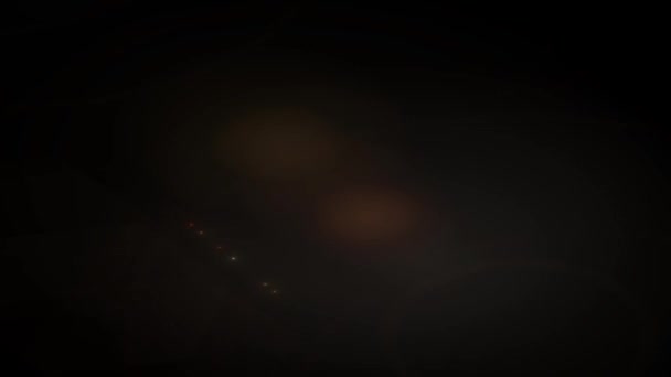 Siyah Arkaplan Animasyon Görüntüsü Üzerine Zole Edilmiş Optik Güneş Işığı — Stok video