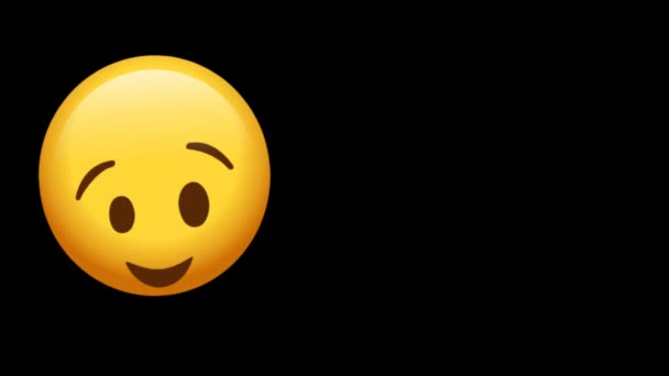 Мультфильм Emoji Face Reaction Animation Мультипликационная Пленка Лица — стоковое видео