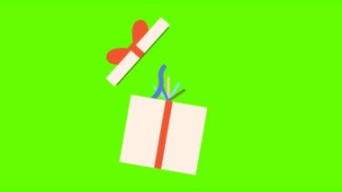 Sürpriz Hediye Kutusu Açılış Animasyonu 4K.