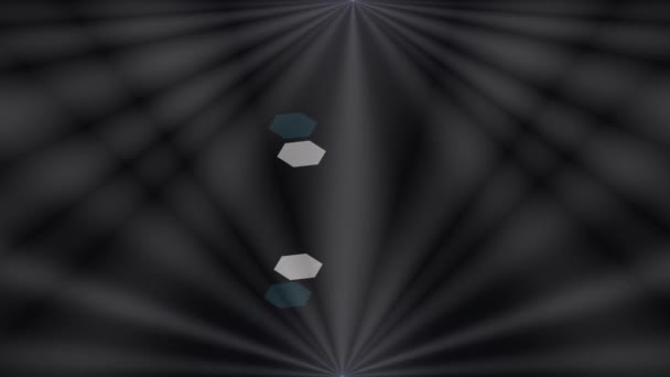 Optikai Napfény Lencse Flare Effect Izolált Felett Fekete Háttér Animation — Stock videók
