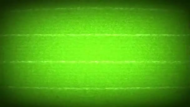 Κακό Σήμα Της Ψηφιακής Τηλεόρασης Στατικός Ηλεκτρονικός Θόρυβος Πράσινο Φόντο — Αρχείο Βίντεο
