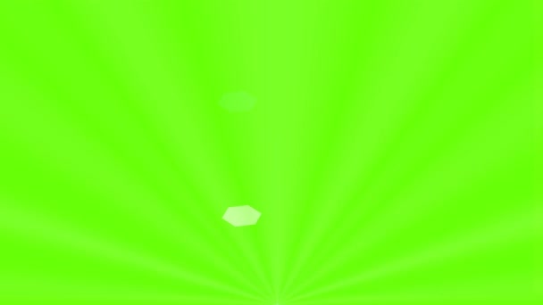 Optical Solar Light Lens Flare Effect Isolated Green Screen Matte — 비디오