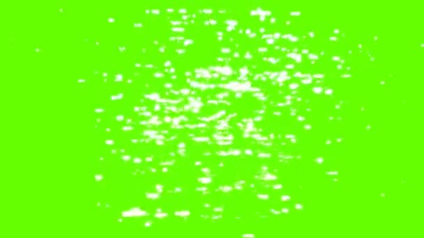 水の反射 緑の画面上のプールの原因 — ストック動画