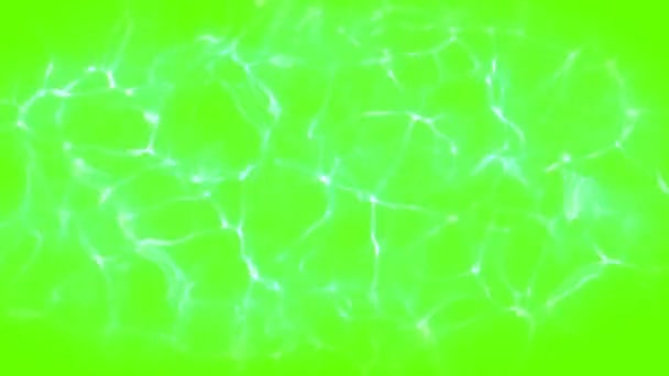 Reflexão Água Caustics Piscina Fundo Tela Verde — Vídeo de Stock