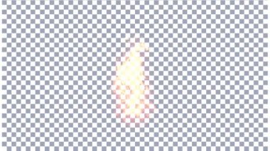 Alpha Channel Matte 'da Yangın Yanması 3 boyutlu Kusursuz Döngüsüz Döngü 4K Animasyon - Süper Yanan Yangın Hattı Arka planı - Alpha Screen Matte Stock Görüntüsü.