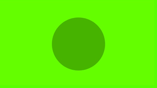 Символ Стрелки Направления Указатель Зеленом Экране Backgroud — стоковое видео