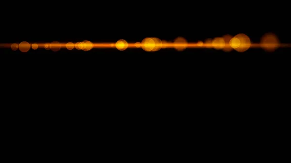 Optikai Napfény Lencse Flare Effect Izolált Fekete Háttér Lencse Fellobbanása — Stock Fotó